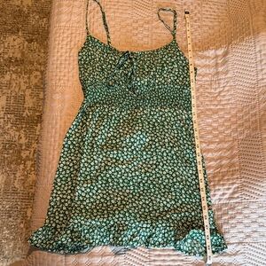Green Floral Sundress- women’s size M